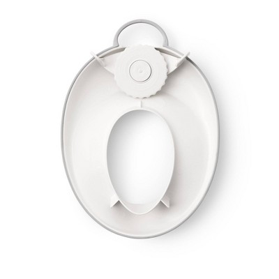 White and Gray Ergonomic Toilet Training Seat