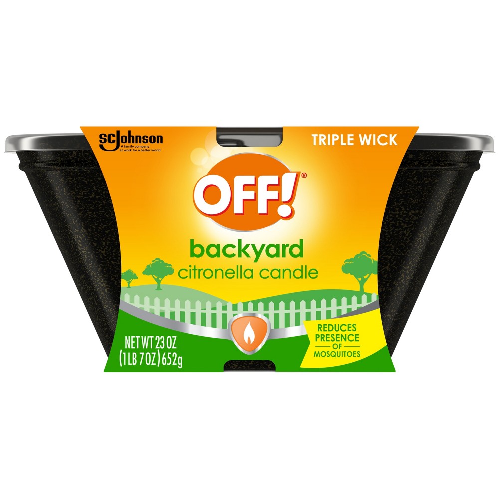 OFF! Citronella Candle Outdoor Bug Deterrent Mosquito Candle - 23oz