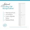 RiverRidge Home Ashland Two Door Tall Bathroom Storage Cabinet Organizer with Shelves White - 4 of 4