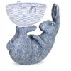 HomeRoots 7" Gray And White Polyresin Rabbit Statue Tabletop Sculpture - 4 of 4