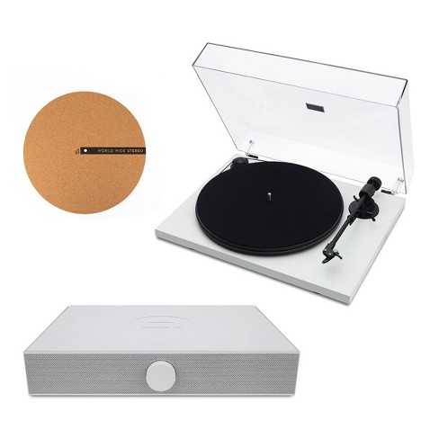 Andover Audio Spindeck Plug And Play Turntable With Speaker System And 12 Cork Turntable Slipmat Target