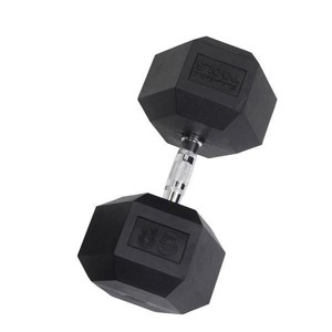 Premium Body Solid Hex Rubber Dumbbell for Strength Training - 85 lb. - 1 of 1