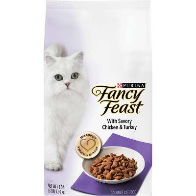 Purina Fancy Feast with Chicken & Turkey Adult Gourmet Dry Cat Food - 3lbs