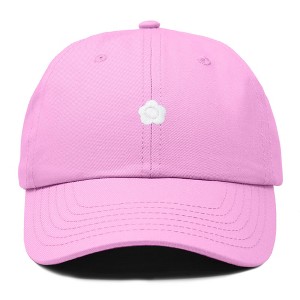 Dalix Lil Flower Embroidered Cotton Cap Outdoor Dad Hat Womens - 1 of 4