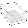 Sorbus Medium Stackable Clear Storage Bins with Handles- for Kitchen Pantry, Freezer & Fridge Organization - 2 of 4