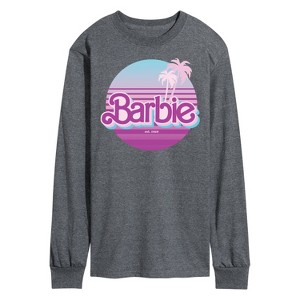 Men's - Barbie - Retro Summer Sunset Long Sleeve Graphic T-Shirt - 1 of 3