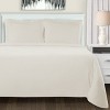 Cotton Flannel Solid or Trellis Heavyweight Duvet Cover Set with Matching Pillow Shams by Blue Nile Mills - 2 of 3
