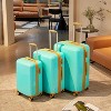 3 Piece Luggage Sets,Hardside Luggage W/Triple Telescopic Handle, Safeguard Lock, Smooth Anti Pinch Design Luggage Set For Women, Men,20",24",28" - 2 of 4