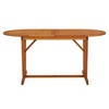 vidaXL Patio Table 63 in.x33.5 in.x29.5 in. Solid Wood Eucalyptus - 2 of 4