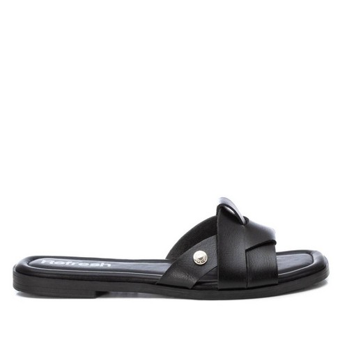 Refresh Shoes Women s Flat Sandals Black 5.5 Target
