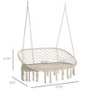 CAVINAS 2-Seat Hammock Chair,Patio Swing with Soft Cushion and Cotton Rope,Outdoor Swing for Indoor Patio Garden - 3 of 4