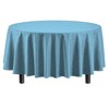 Crown Display Disposable Plastic Tablecloth 84 Inch Round- 6 Pack - image 2 of 4