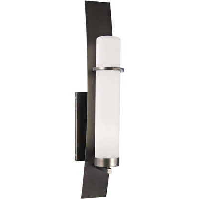 Minka Lavery Arcus Truth 26" High Smoke Iron Outdoor Wall Light