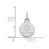 Black Bow Jewelry 10k White Gold The Citadel Bulldogs NCAA Extra Small Pendant - 2 of 3