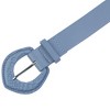INSPIRE CHIC Women's Solid Color Retro Fashion Snake Pattern Buckle Decorative Wide Belts for Dresses - 2 of 4