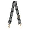 Wrapables Wide Adjustable Crossbody Handbag Strap, Women's Replacement Bag Strap for Purses, Black Stripes - 4 of 4
