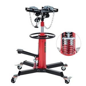 Hydraulic Transmission Jack, 1322 LB Capacity, High Lift Transmission Lift with Dual Plungers, 360° Rotation, 30° Tilting Saddle for Home Garage - 1 of 4