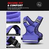 Attop Adjustable Weight Vest 4-32lb Purple Unisex with 6 Weights for Home Workout Running Strength Training - 2 of 4