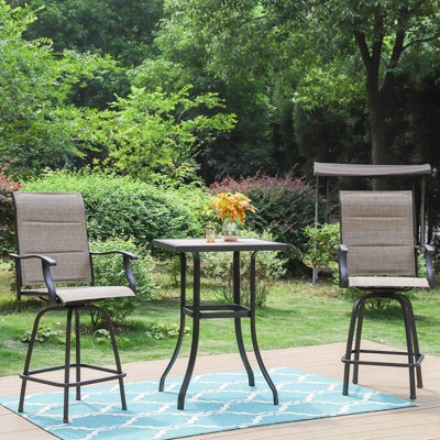 Outdoor bistro table clearance set bar height