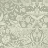 William Morris at Home Strawberry Thief Fibrous Sage Wallpaper - 4 of 4