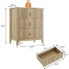 Modern Fluted Dresser, 3/5/6/7 Drawer Wood Dresser for Bedroom, Modern Chest of Drawers, Storage Organizer Cabinet for Living Room, Entryway - 2 of 4