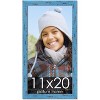 PosterPalooza | Shabby Chic Blue Picture Frame - UV Acrylic, Foam Board Backing, Hanging Hardware - 2 of 4