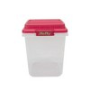 Hefty 32qt Ornament Divider And Red Lid Storage Box Clear : Target