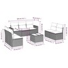 vidaXL Garden Sofa Set Grey, Dark Grey - 3 of 4