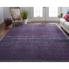 Voss Transitional Abstract Blue/Purple Area Rug - 2 of 4