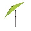 9' x 9' Aluminum Market Patio Umbrella with Crank Lift and Push Button Tilt Lime Green - Astella: Rustproof, Water-Resistant Outdoor Shade - 3 of 4
