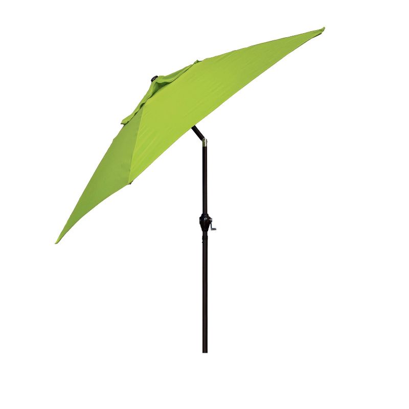 9&#39; x 9&#39; Aluminum Market Patio Umbrella with Crank Lift and Push Button Tilt Lime Green - Astella, 3 of 8