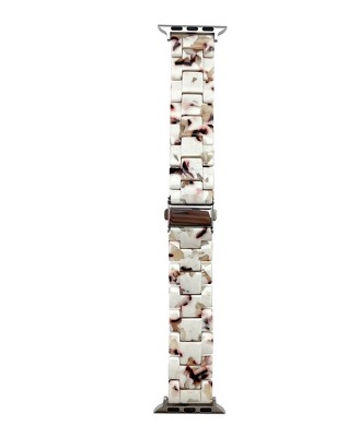 Olivia Pratt White Cheetah Engraved Silicone Apple Watch Band 38mm : Target