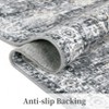 Vintage Washable Area Rug, Floral Stain-Resistant Low Pile Folding Carpet for Living Room, Bedroom, Nursery, Playroom, Apartment - 3 of 4