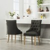 Ridstar 2 Piece Dining Chairs, Armless Chair For Dining Room-Gray - 2 of 4