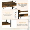 Resenkos Kitchen Bakers Rack With Power Outlet, Usb Charger, Microwave Stand, Coffee Bar With Adjustable Shelves, Rustic Brown - 2 of 4