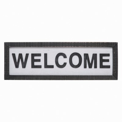 Transpac Wood 23.62 in. Multicolor Spring Welcome Statement Decor