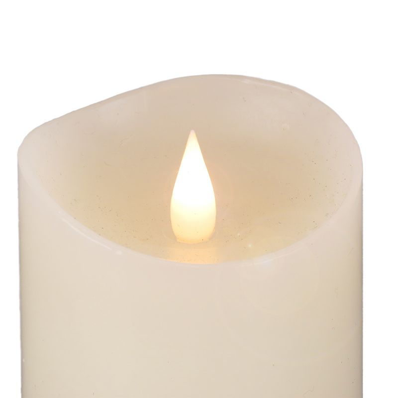 7" HGTV LED Real Motion Flameless Ivory Candle Warm White Lights - National Tree Company, 3 of 6