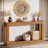 Tribesigns 63-Inch Console Table, 2 Tier Narrow Sofa Table Behind The Couch, Farmhouse Entryway Table with Storage - 4 of 4