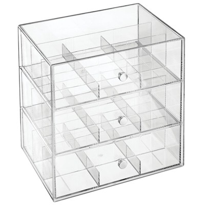 mDesign Plastic Kitchen Storage Tea Organizer, 3 Drawers - 27 Sections