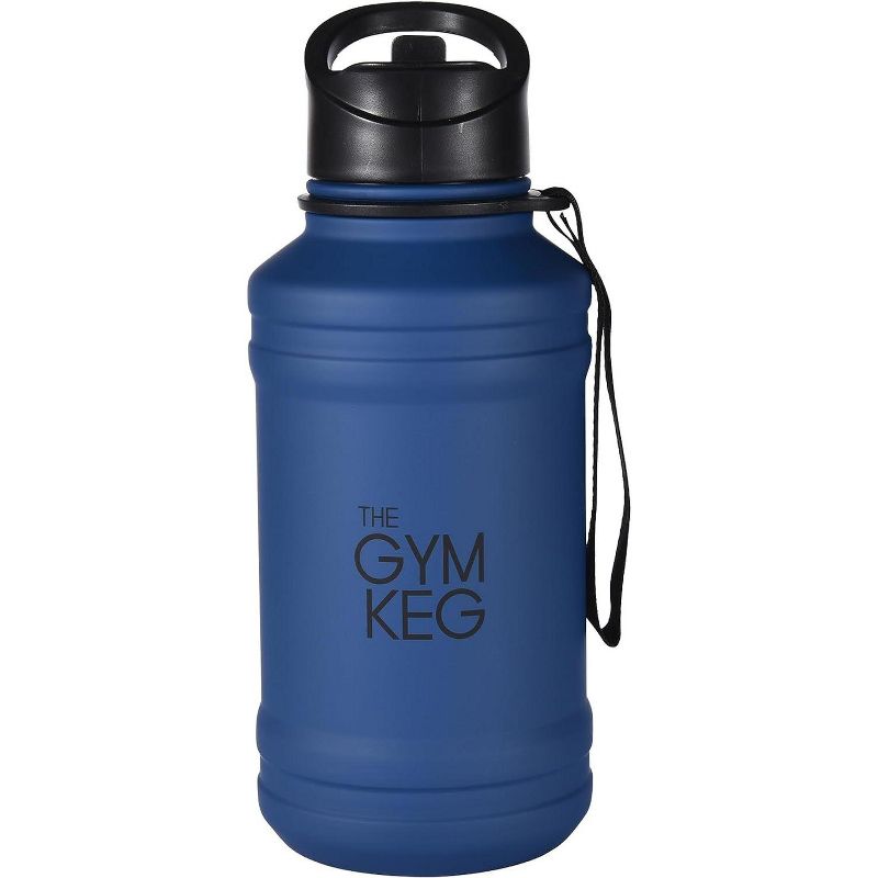 THE GYM KEG 1.3L Stainless Steel Bottle with Leak Proof and Insulated Beverage Container, 1 pack, Blue, 1 of 4