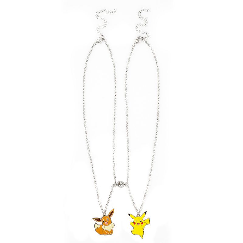 Pokemon Pikachu & Eevee Besties Magnetic Bead Necklace Set, 1 of 6