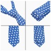 INSPIRE CHIC Men's Polka Dots Self-Tied Neck Tie Pocket Square Sets - 2 of 4