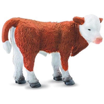 Breyer Animal Creations CollectA Farm Life Collection Miniature Figure | Hereford Calf