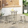 WestinTrends Malibu All Weather HDPE Outdoor Patio Counter Height Bistro Set (3-Piece) - 2 of 4