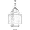 Progress Lighting Bay Court Collection One-Light Foyer Pendant, Brushed Nickel, Etched and Water Glass - 2 of 4