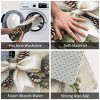 Christmas Holly and Pinecone Design Non-Slip Door Mat, Flannel Carpet Machine Washable, Holiday Door Rug. - 3 of 4
