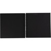 Paper Junkie Hardcover Scrapbook, Photo Album, Square Spiral Bound for DIY Craft, Wedding Guest Book, Black, 8"x8" - 4 of 4