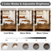 Modern Makeup Vanity Set with Lighted Mirror, Vanity Desk with 10 Led Lights & 5 Metal Sliding Drawers - 3 of 4