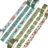 Wrapables Elegant Gold Foil Washi Tape Box Set for Arts & Crafts, Scrapbooking, Stationery, Diary (12 Rolls), Romantic Floral - 2 of 4