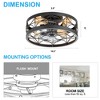 Airsurfer 16.5-inch 7-Blade Black Low Profile Ceiling Fan with Remote Control - 4 of 4